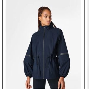 Sweaty Betty Mission Performance Waterproof Black Jacket size S